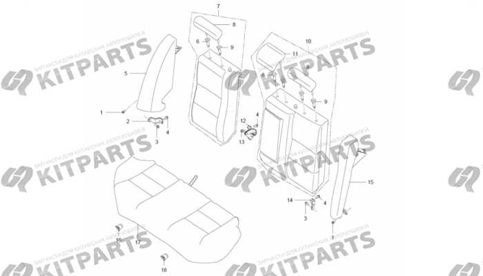 Сиденья задние Lifan
