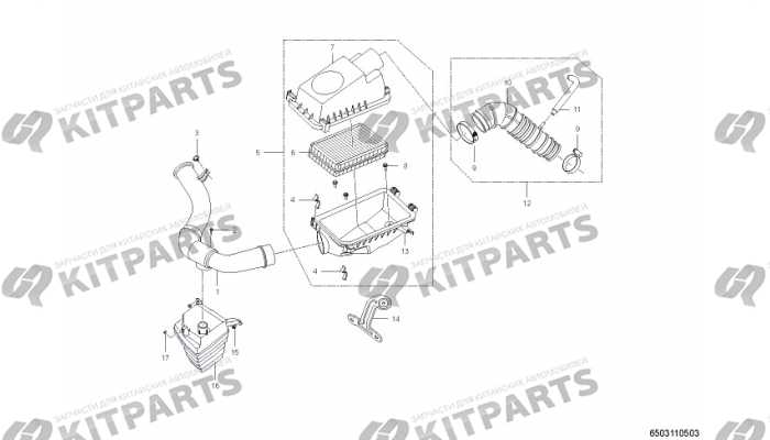 Корпус воздушного фильтра (1.5L) Lifan