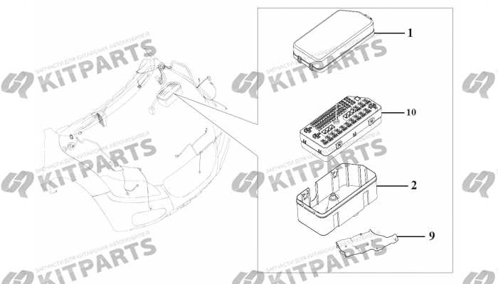 Крышка блока предохранителя Lifan