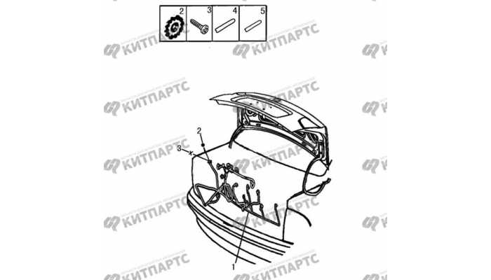 Жгут проводов багажника Dong Feng